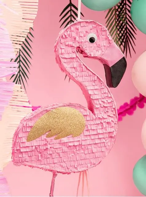 Pignatta a forma di fenicottero rosa