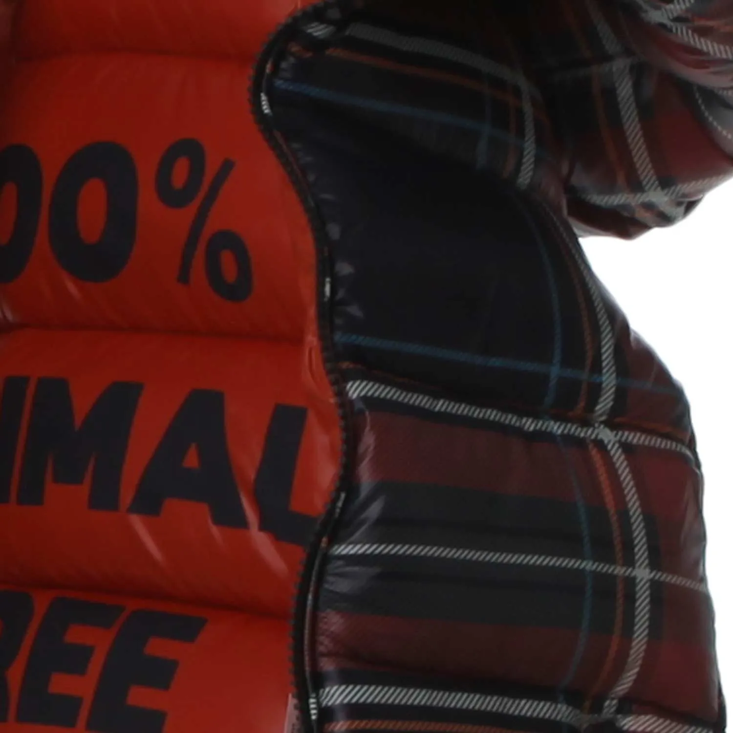 Piumino Hunter Blu E Rosso Tartan Bambino