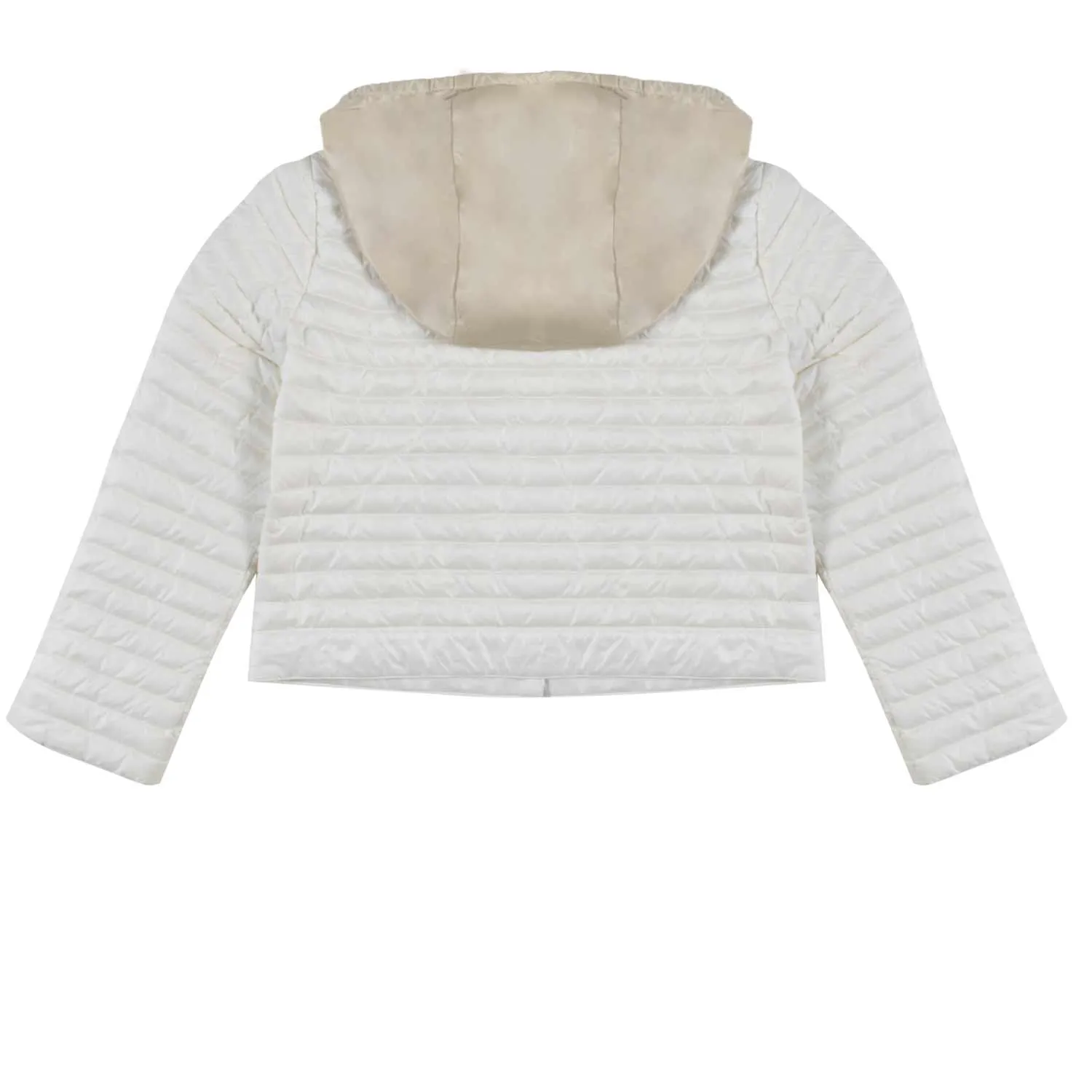 Piumino Leggero Pourtet Bianco Caldo E Beige