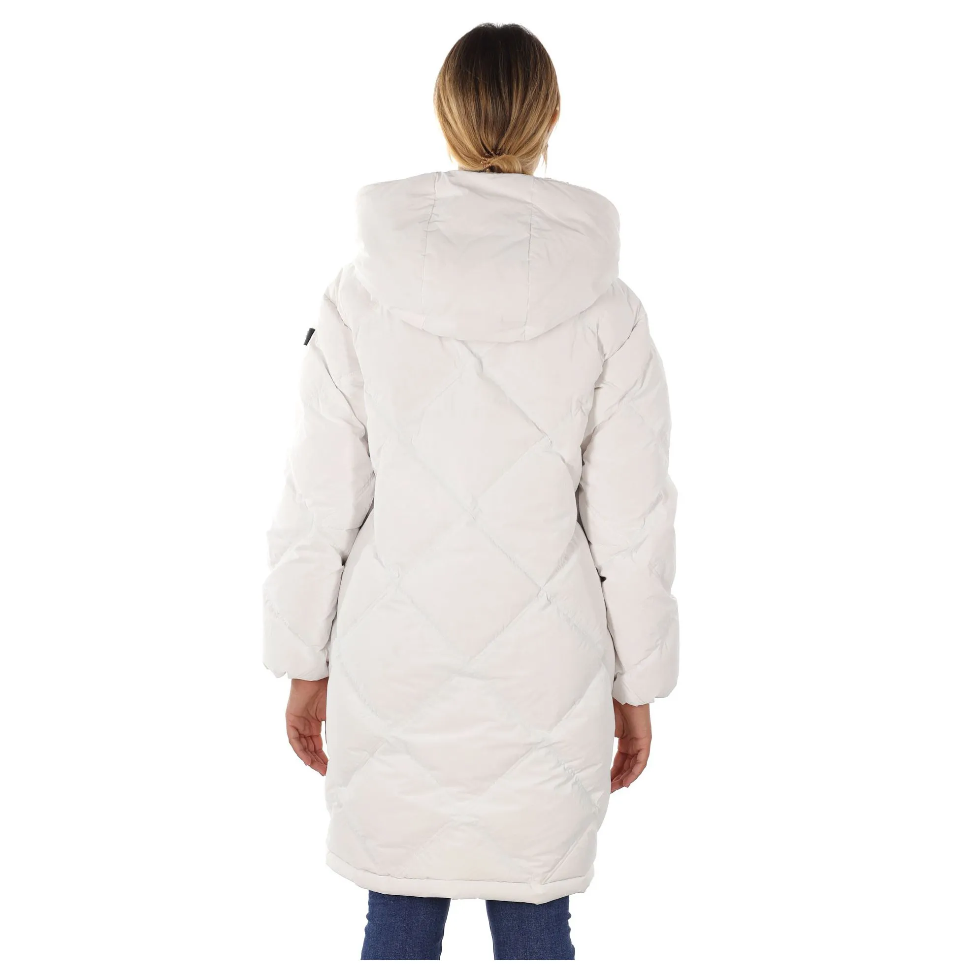 Piumino lungo sulev blm ecofur con cappuccio