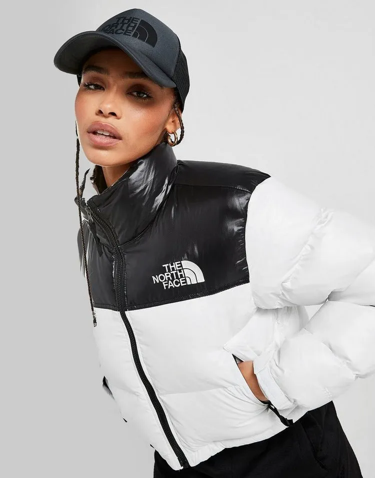 Piumino The North Face Giubbino Corto Donna Bianco Nero 2021