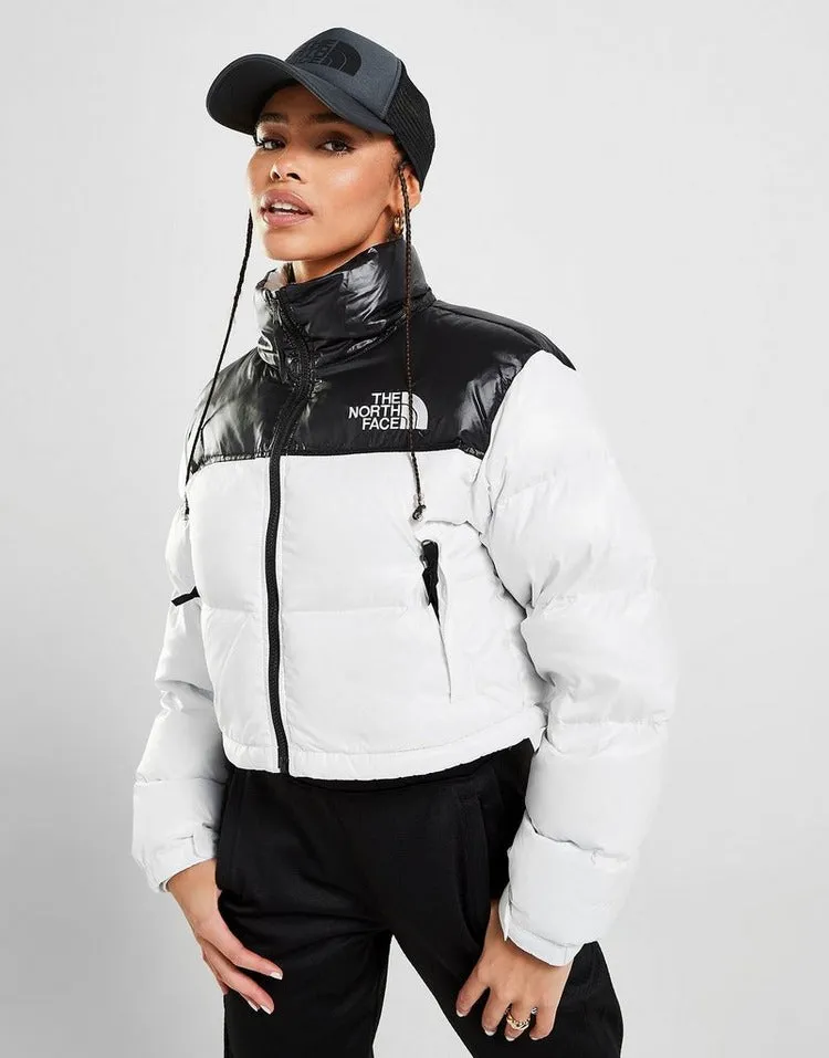 Piumino The North Face Giubbino Corto Donna Bianco Nero 2021