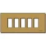 Placca 5M Alluminio Scatto Bronzo Serie 8000 VIMAR 08639.BR
