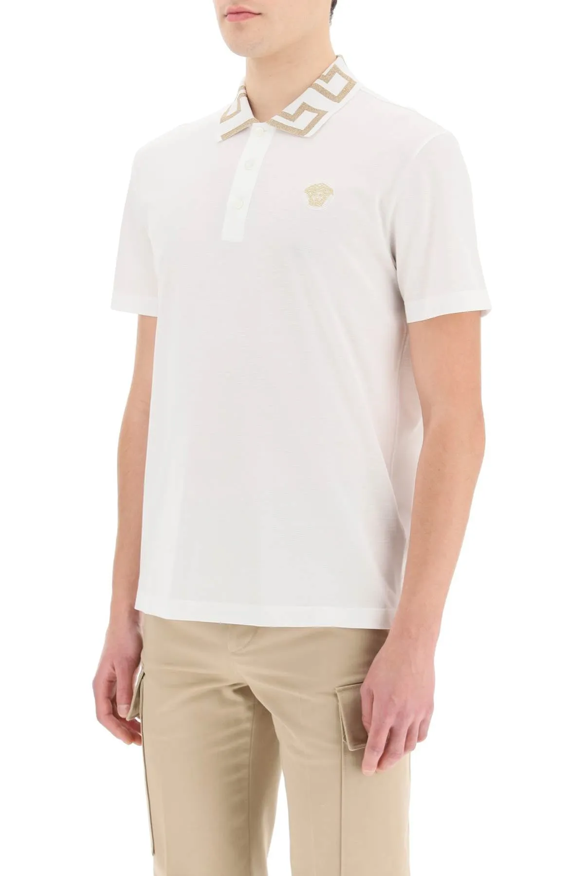 Polo Taylor Fit Colletto Greca