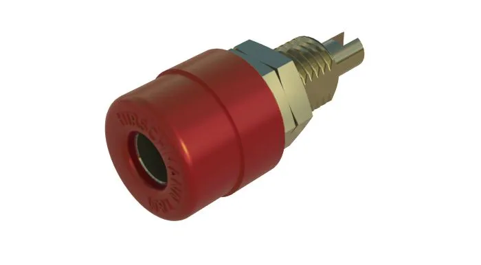 Presa a banana Hirschmann Test & Measurement, Femmina, Rosso, 32A, 4 mm