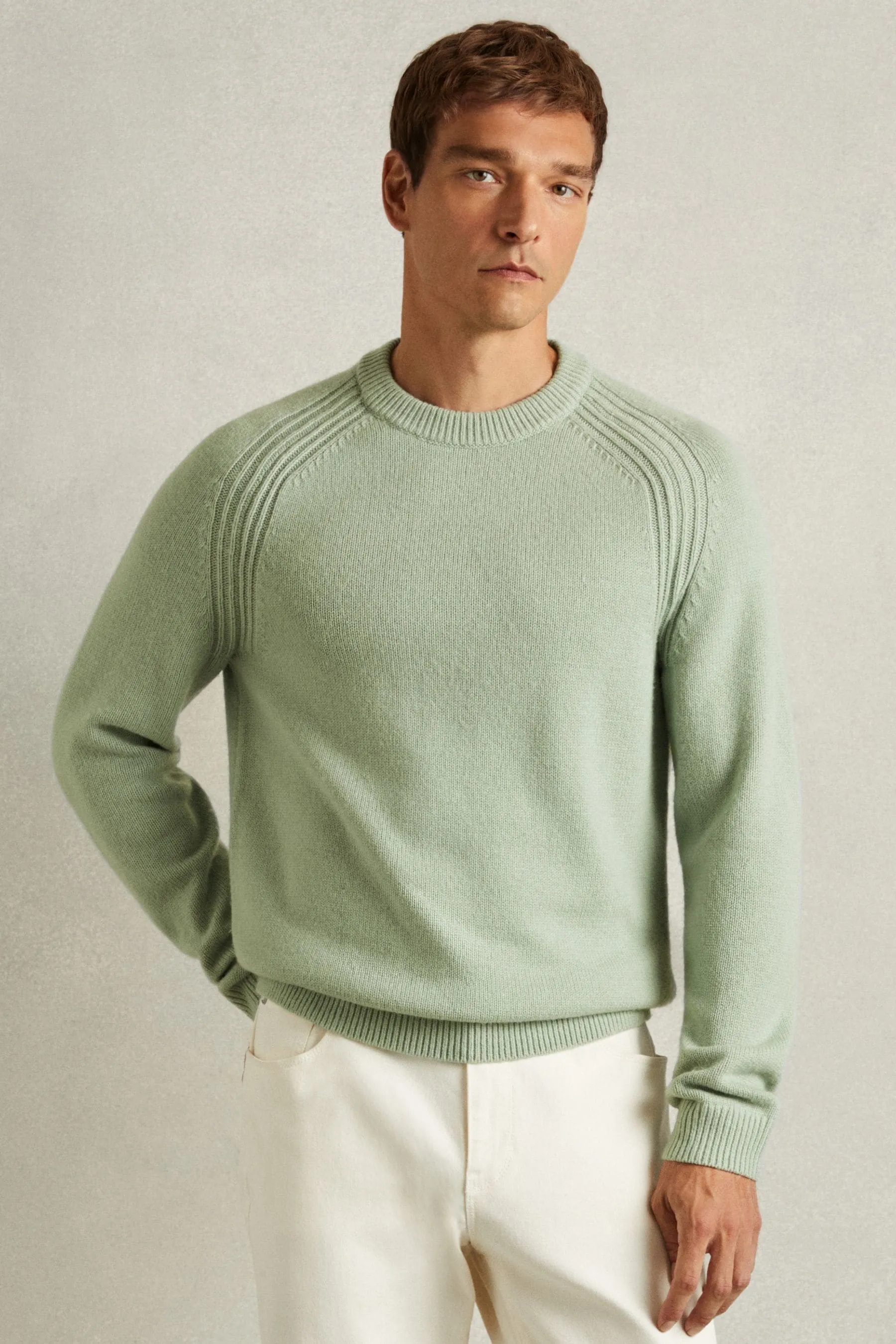 Reiss Nuvola Misto Lana Manica Raglan Maglione    