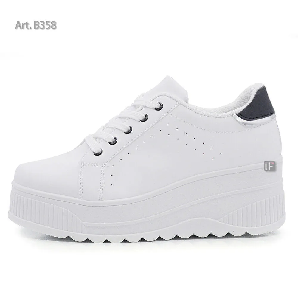 Scarpe Da Donna Ginnastica Sportive Sneaker Zeppa Para Platform 900-1