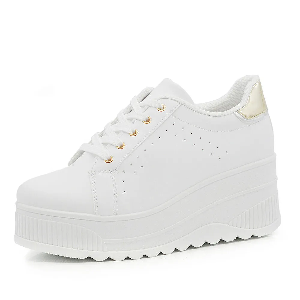 Scarpe Da Donna Ginnastica Sportive Sneaker Zeppa Para Platform 900-1