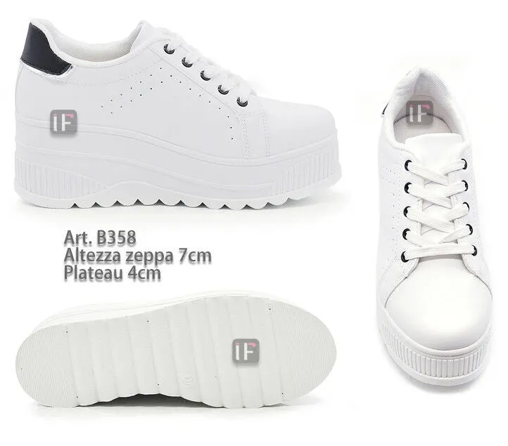 Scarpe Da Donna Ginnastica Sportive Sneaker Zeppa Para Platform 900-1