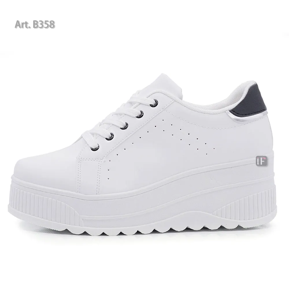Scarpe Da Donna Ginnastica Sportive Sneaker Zeppa Para Platform 900-1