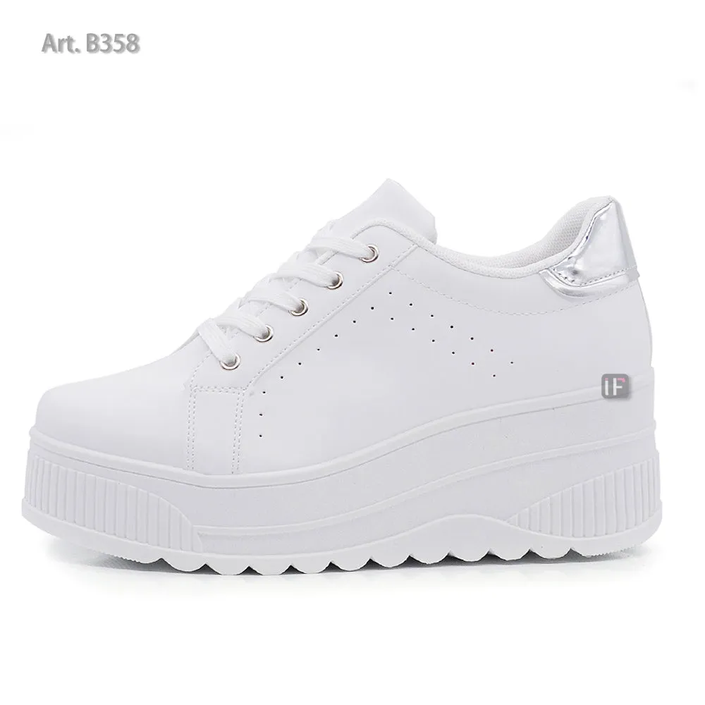 Scarpe Da Donna Ginnastica Sportive Sneaker Zeppa Para Platform 900-1
