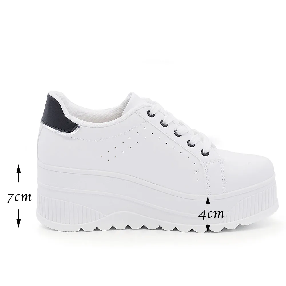 Scarpe Da Donna Ginnastica Sportive Sneaker Zeppa Para Platform 900-1