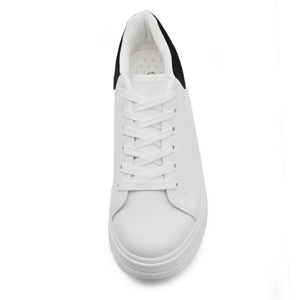 Scarpe Da Ginnastica Sportive Sneaker Bianche Donna Platform Zeppa Rialzo 677