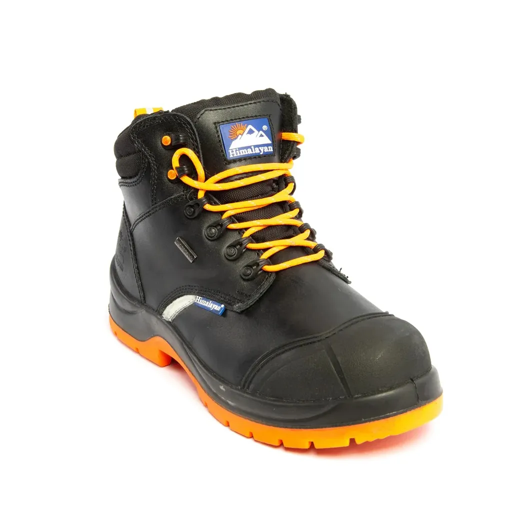 Scarponcini antinfortunistici Himalayan da  Unisex tg. 40, col. Nero/arancione