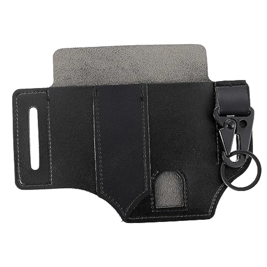 SHERCHPRY 1Pc Di Stoccaggio All’Aperto Marsupio Cinture In Pelle Scamosciata Per Gli Uomini Utensili In Pelle Portachiavi In ​​P