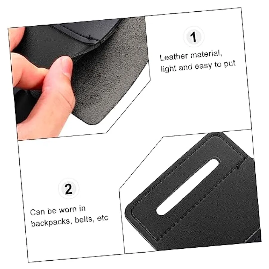 SHERCHPRY 1Pc Di Stoccaggio All’Aperto Marsupio Cinture In Pelle Scamosciata Per Gli Uomini Utensili In Pelle Portachiavi In ​​P