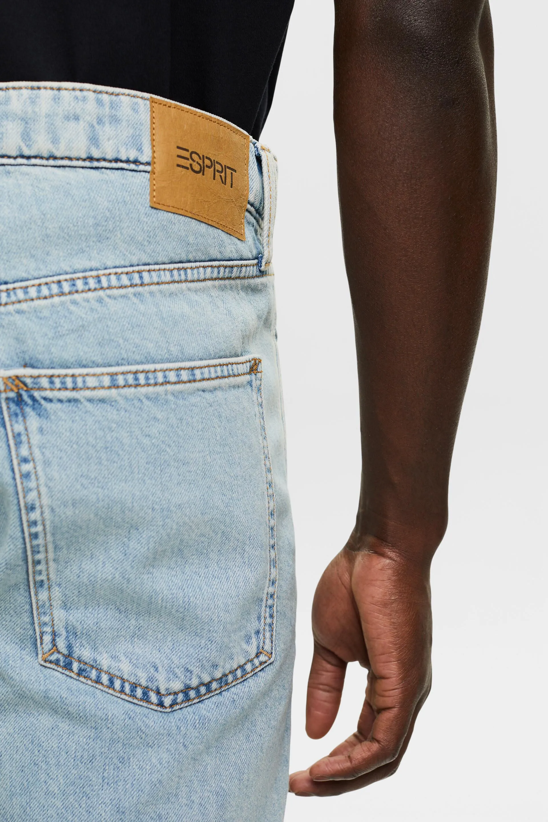 Shorts in denim relaxed fit a vita media