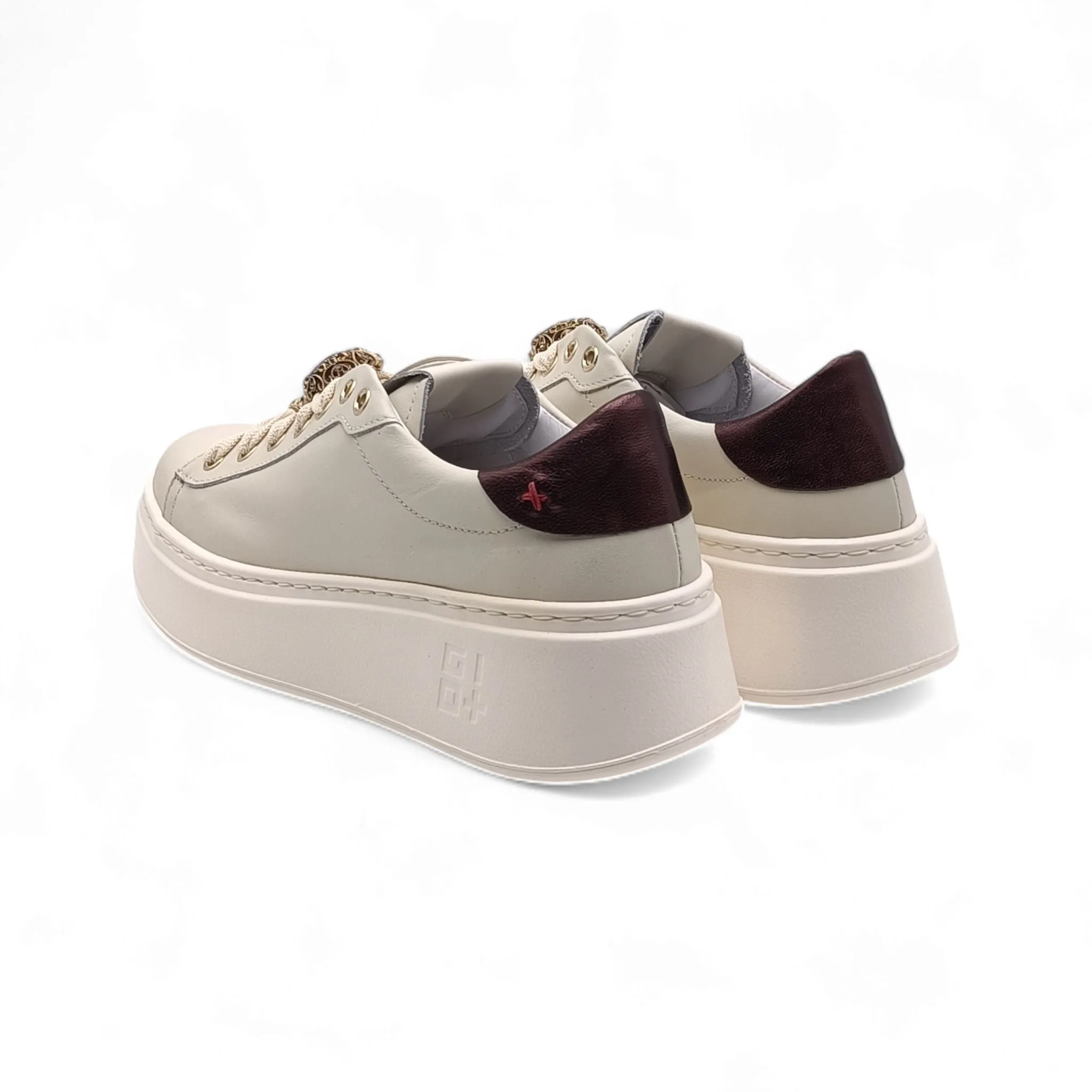 Sneaker Donna Gio+ PIA 250A combi latte/bottoni