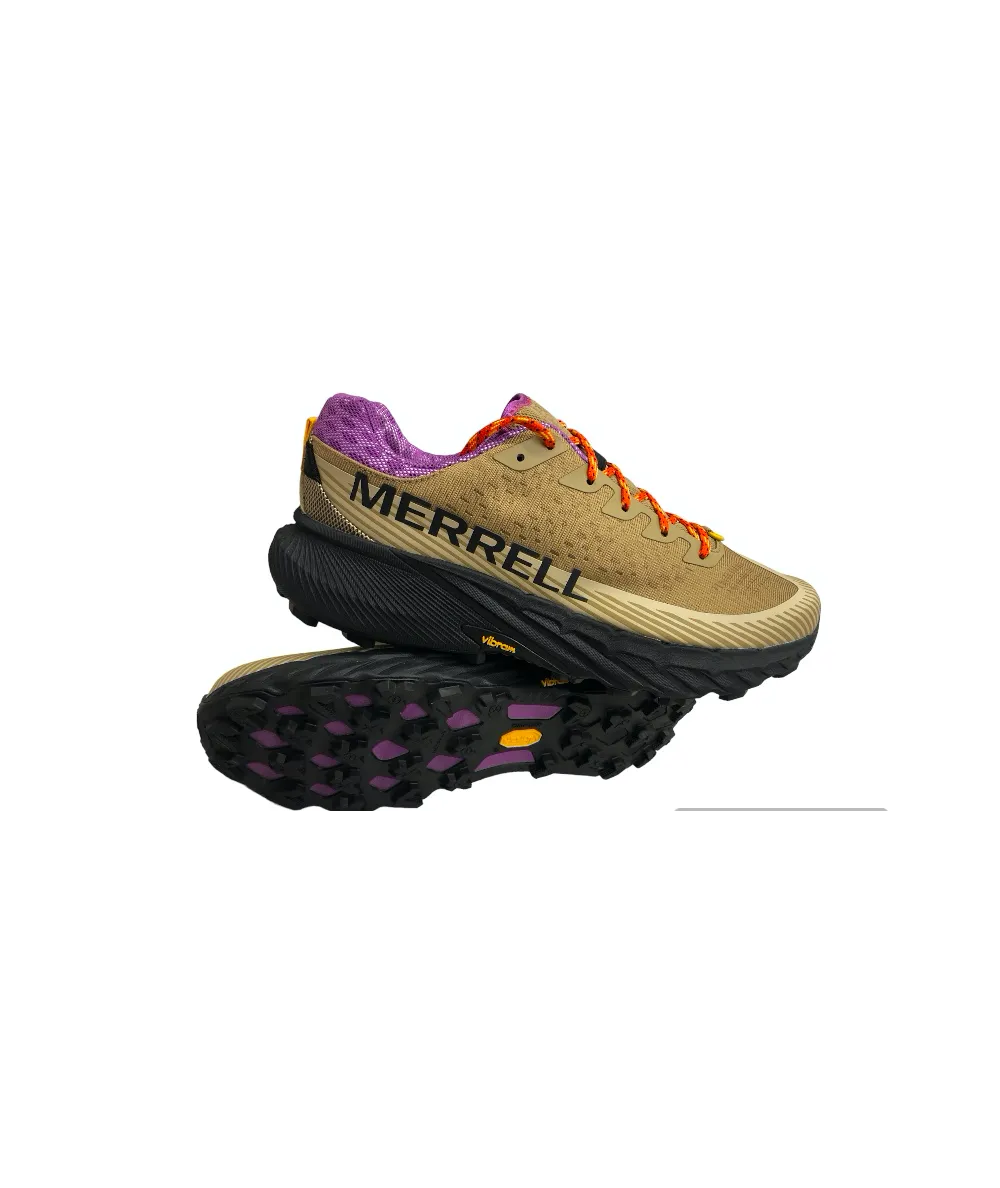 Sneaker uomo MERRELL agility 68125 beige caki  suola VIBRAM