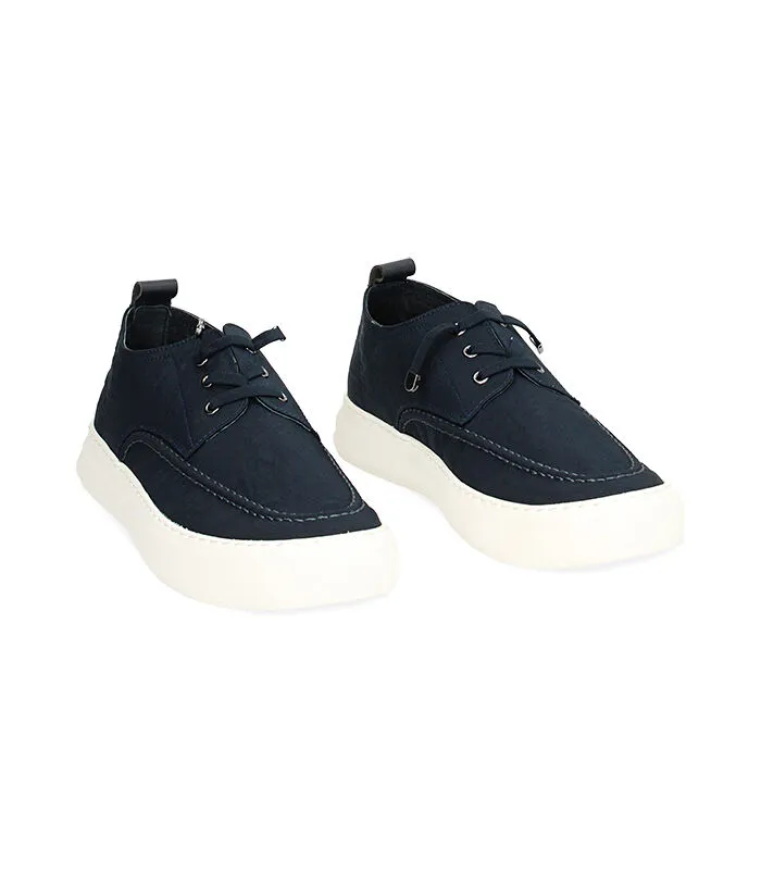 Sneakers blu in tessuto