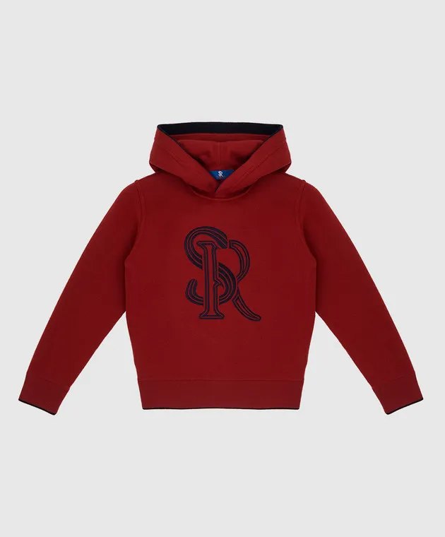 Stefano Ricci Felpa baby in lana con ricamo monogramma KY06013FCCY20305