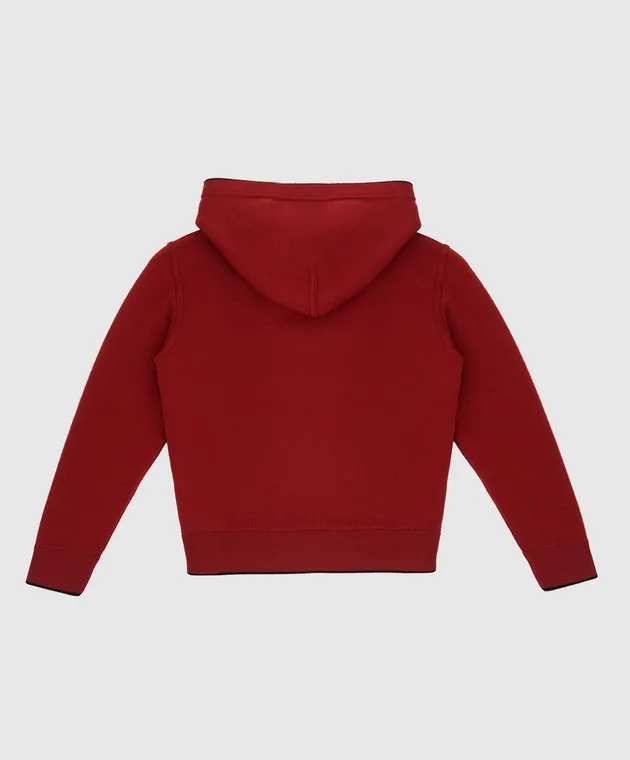 Stefano Ricci Felpa baby in lana con ricamo monogramma KY06013FCCY20305