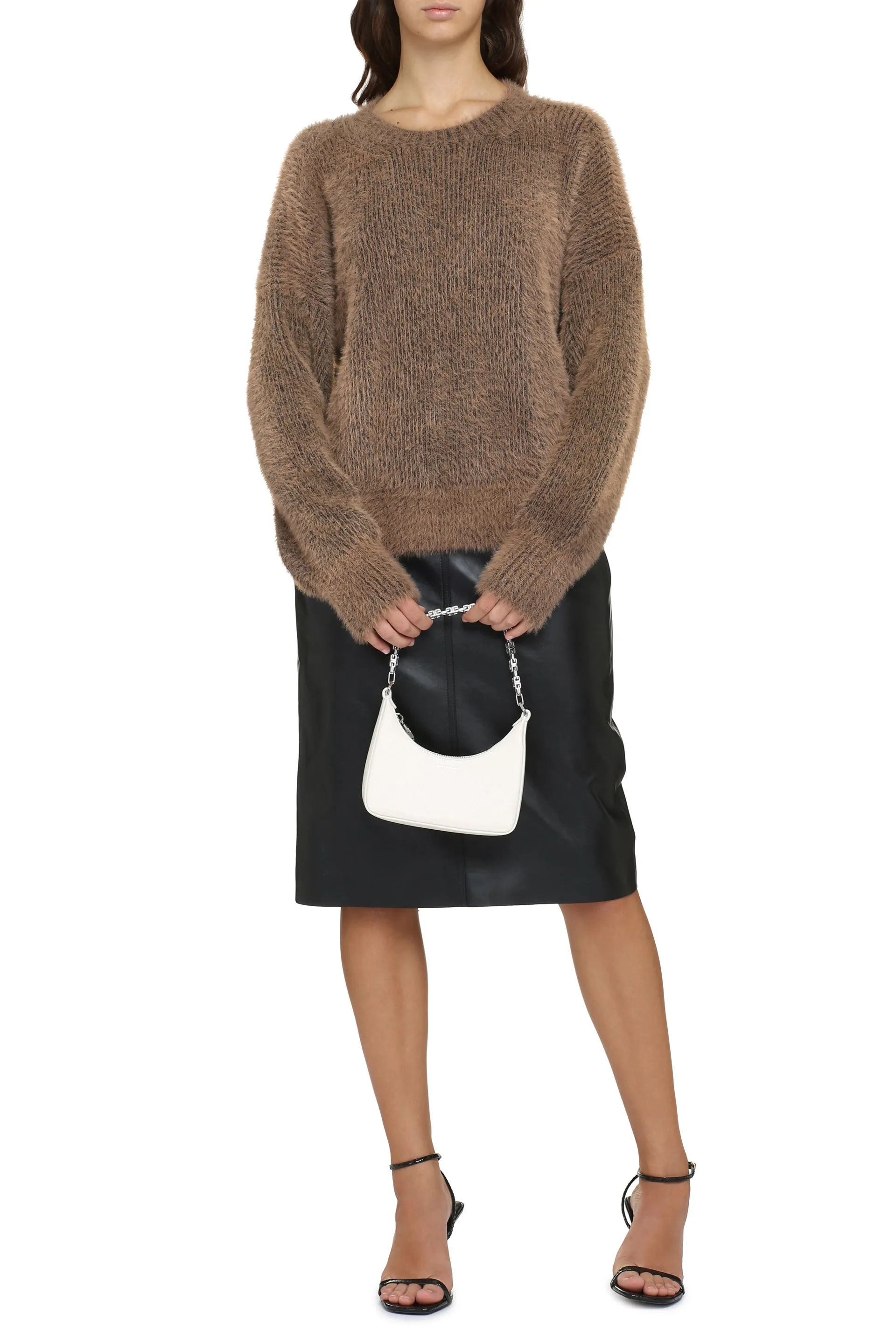 Stella McCartney Maglione girocollo Fluffy a maniche lunghe