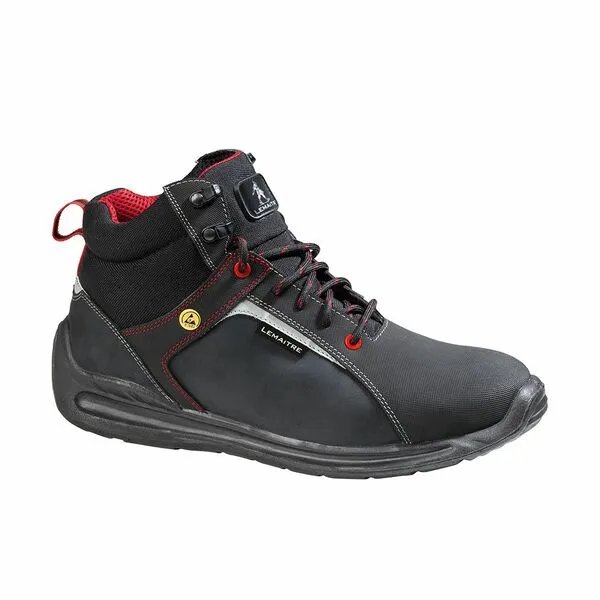 Stivaletti antinfortunistici S3 LEMAITRE SECURITE da  Unisex tg. 41, col. Nero, Grigio, Rosso, ESD, resistenti
