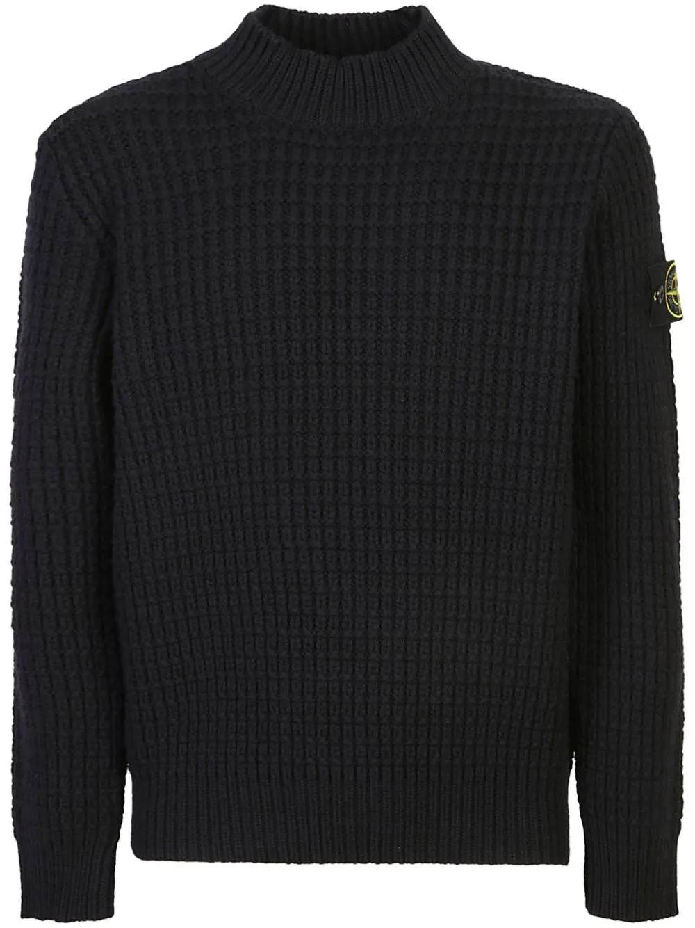 Stone Island-Maglione con applicazione Compass 3D