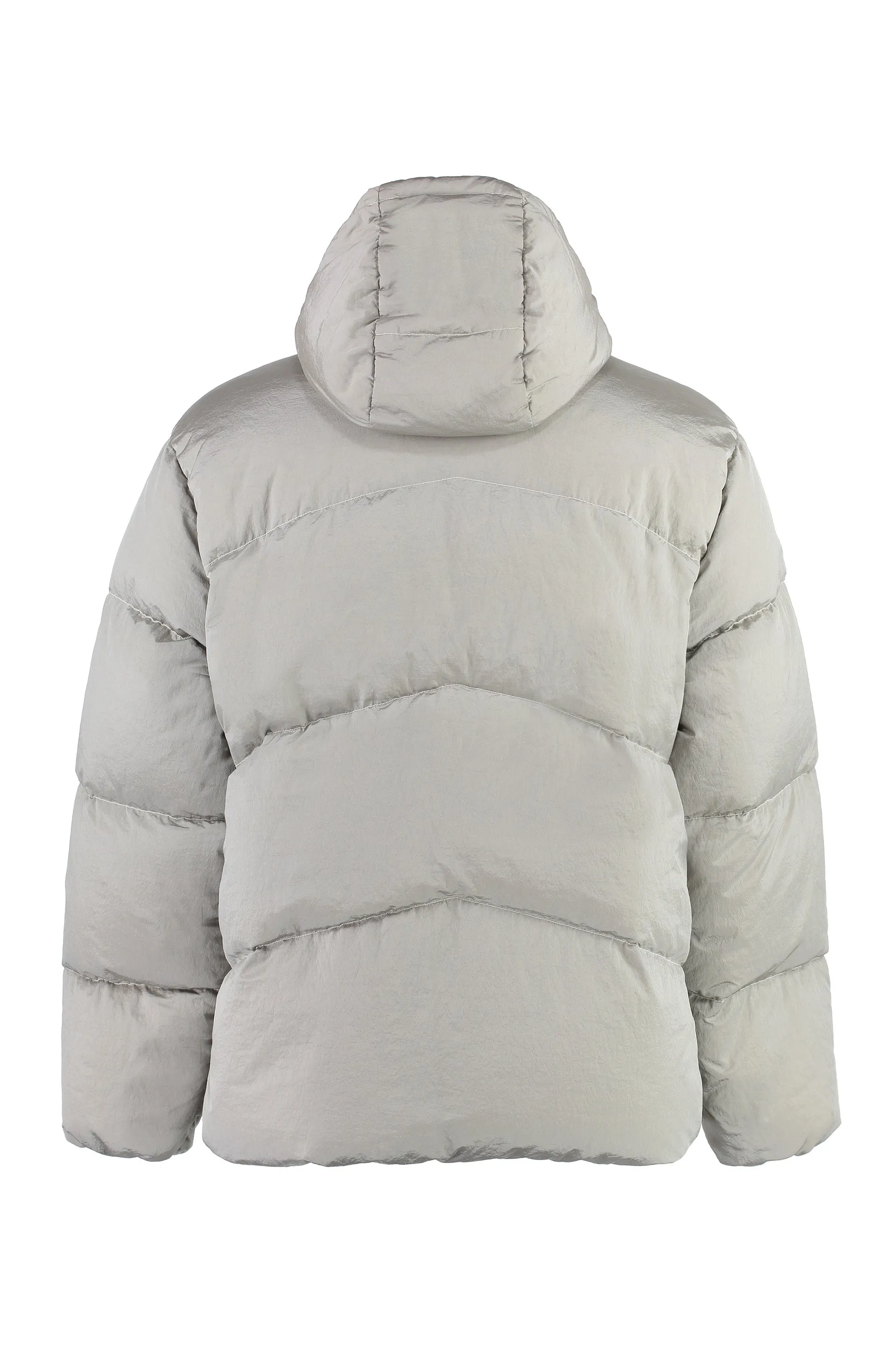 Stone Island Piumino in nylon con cappuccio