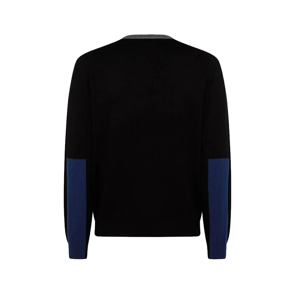 Sun 68 Maglione Girocollo Big Logo Nero Uomo