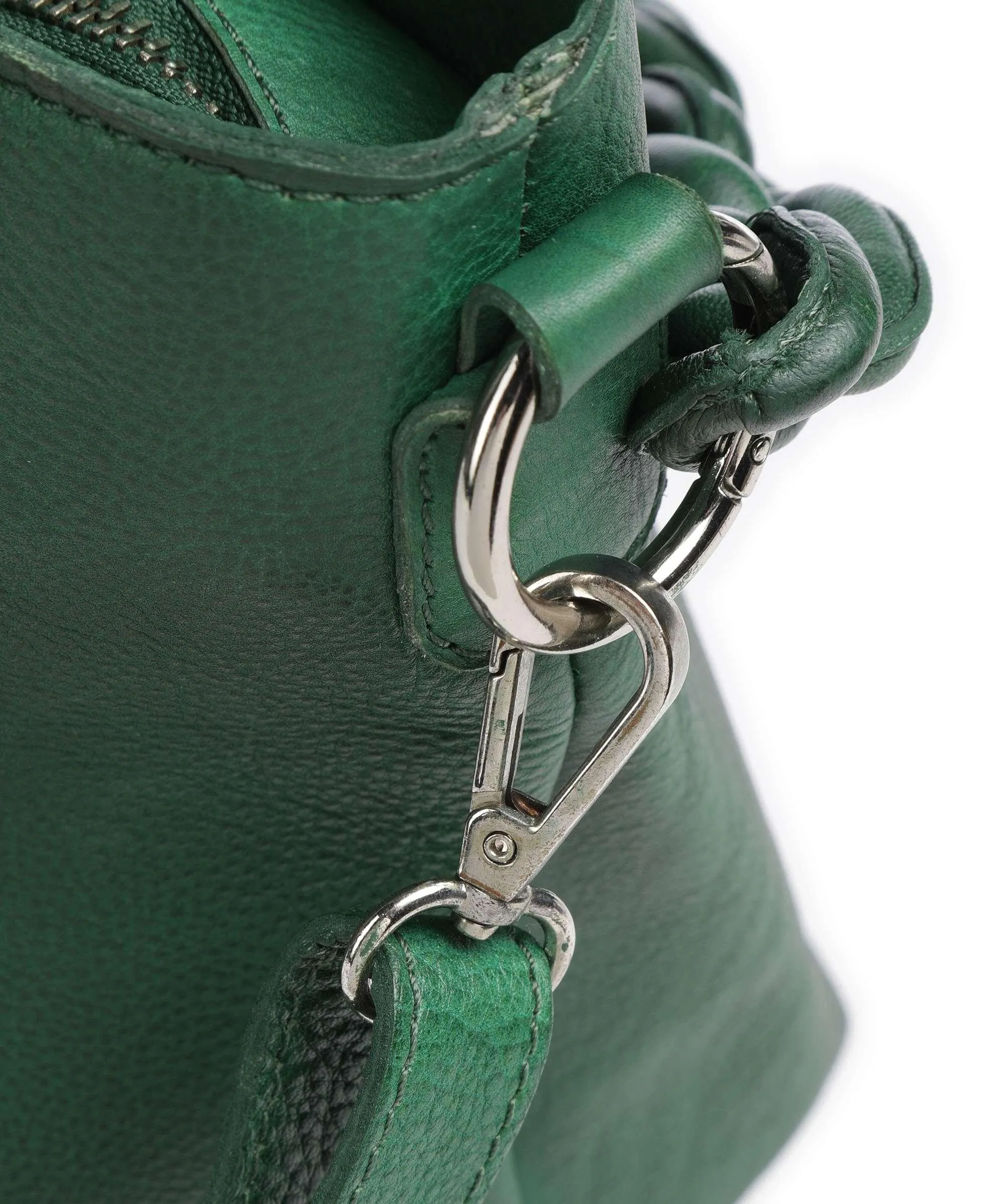  Taschendieb Wien Coburgbastei 1 Borsa a spalla pelle granulata verde  