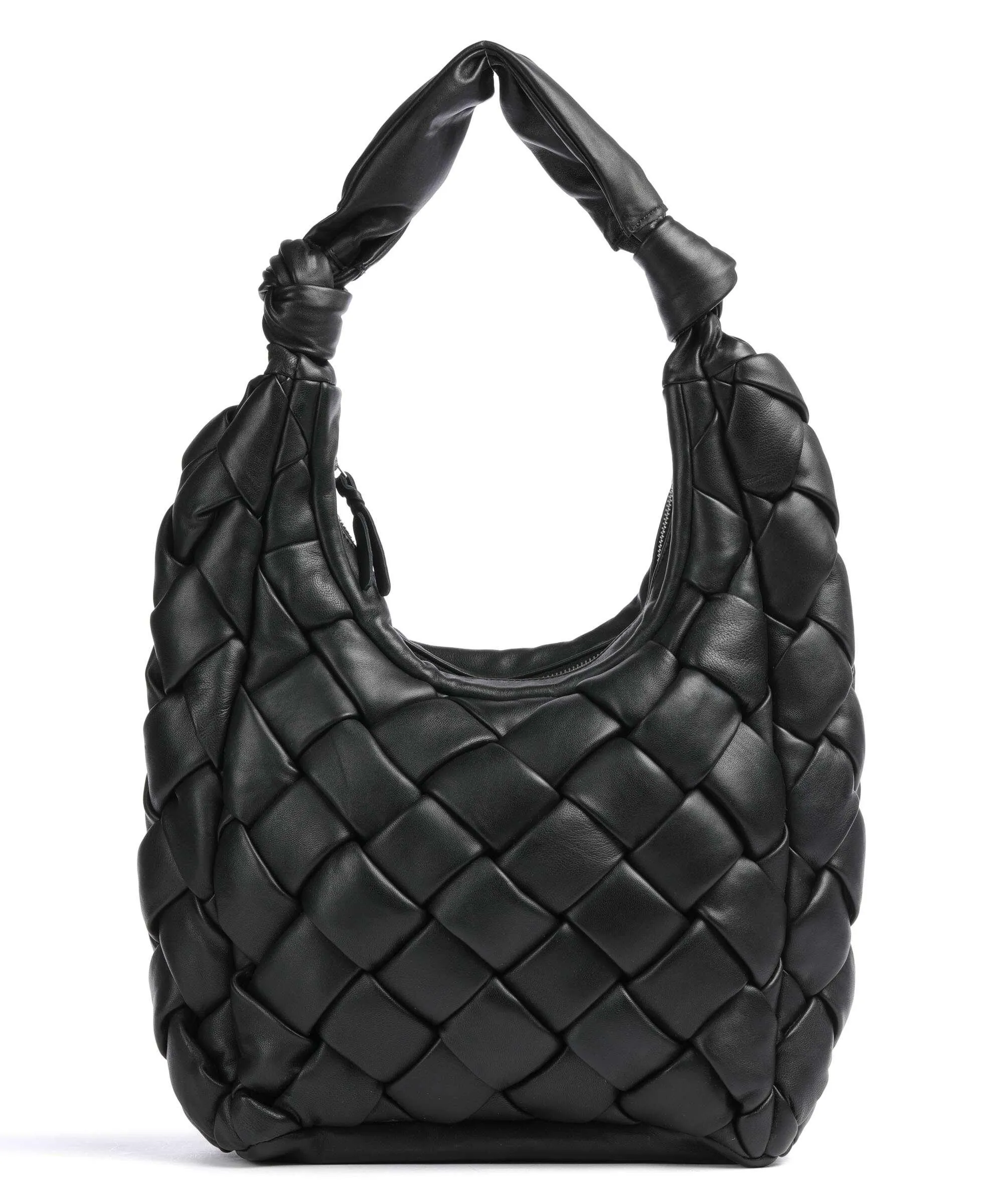  Taschendieb Wien Elisabethstrasse 1 Borsa hobo pelle di vacchetta finemente grana nero  