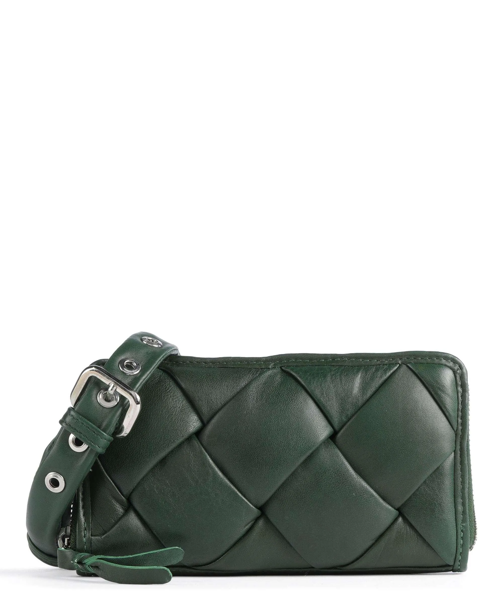  Taschendieb Wien Elisabethstrasse 6 Borsa a tracolla pelle di vacchetta finemente grana verde scuro  