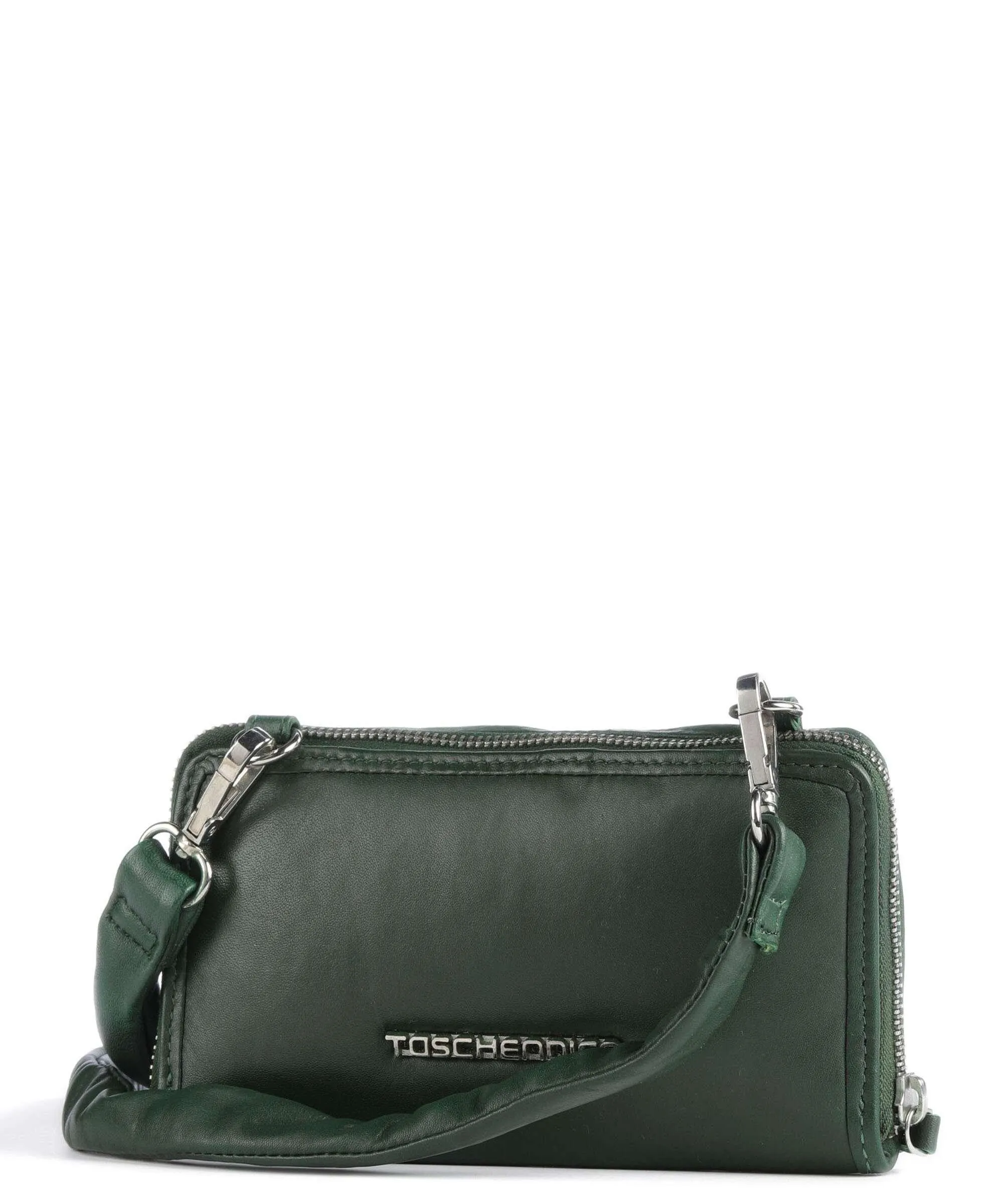  Taschendieb Wien Elisabethstrasse 6 Borsa a tracolla pelle di vacchetta finemente grana verde scuro  