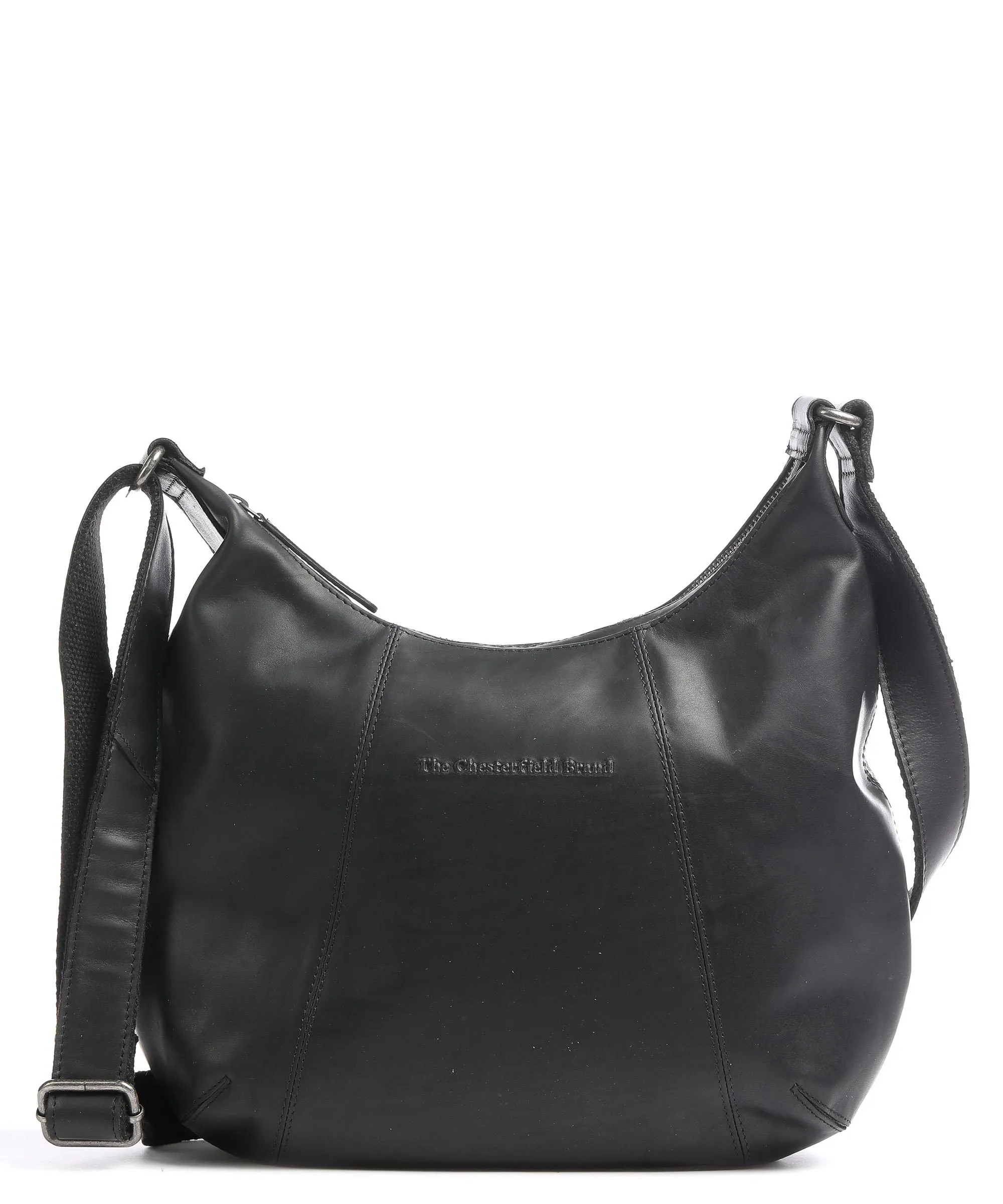  The Chesterfield Brand Jolie Borsa hobo pelle di vacchetta pull-up nero  