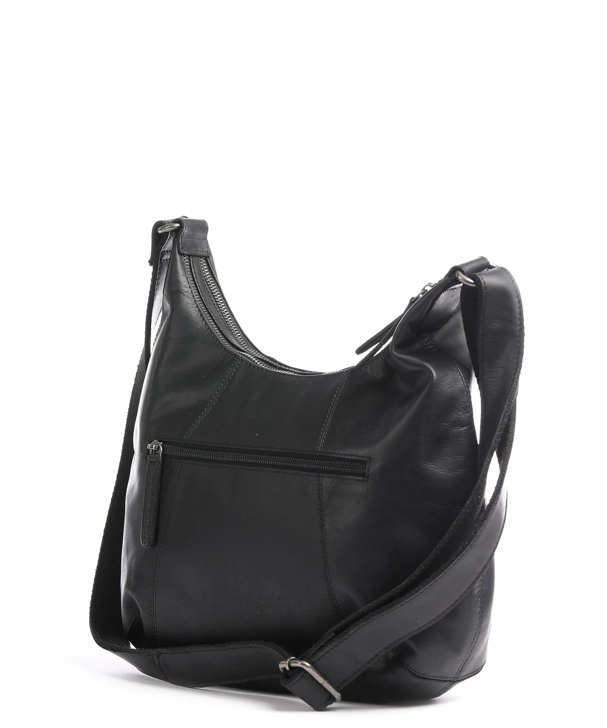  The Chesterfield Brand Jolie Borsa hobo pelle di vacchetta pull-up nero  