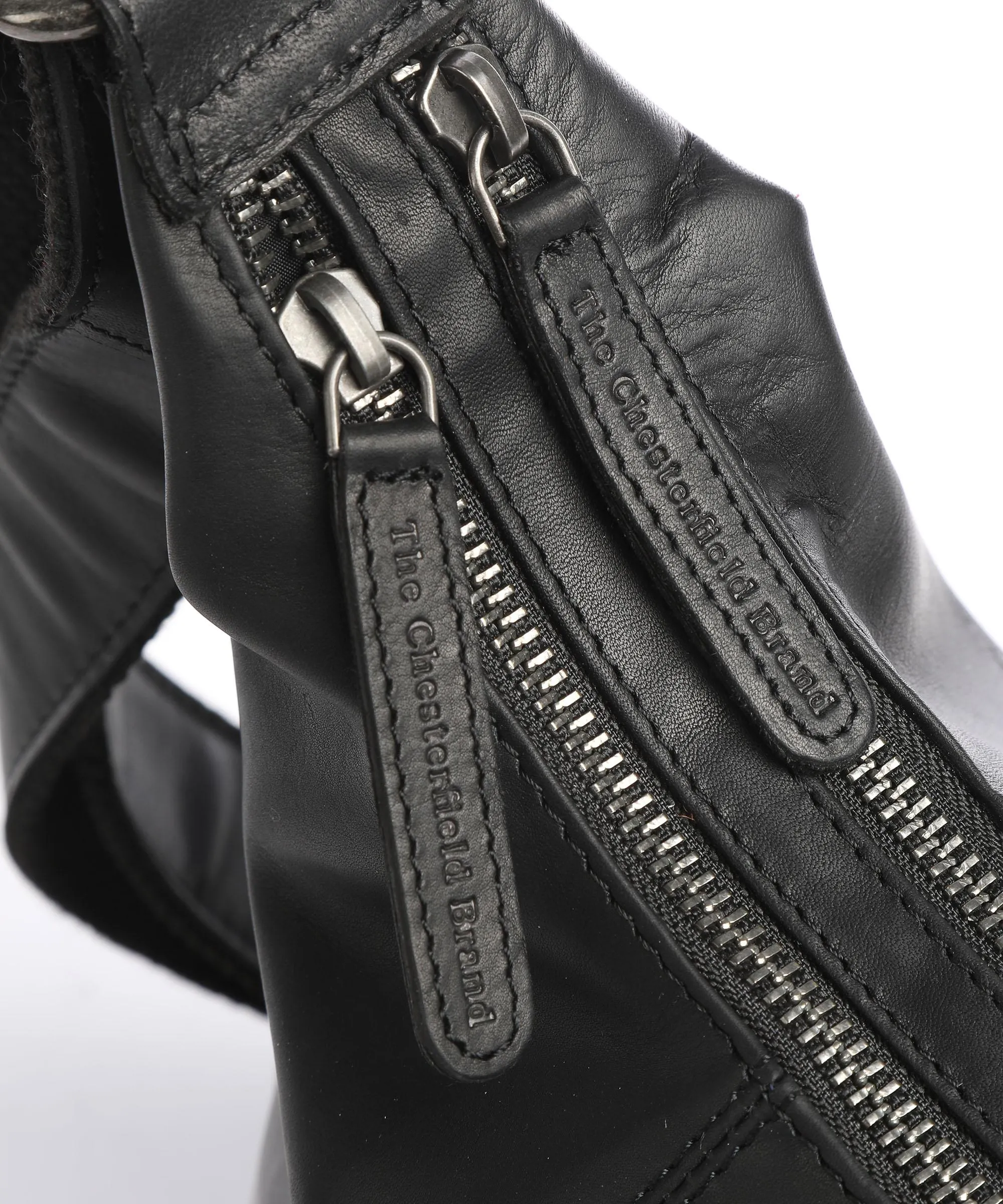  The Chesterfield Brand Jolie Borsa hobo pelle di vacchetta pull-up nero  