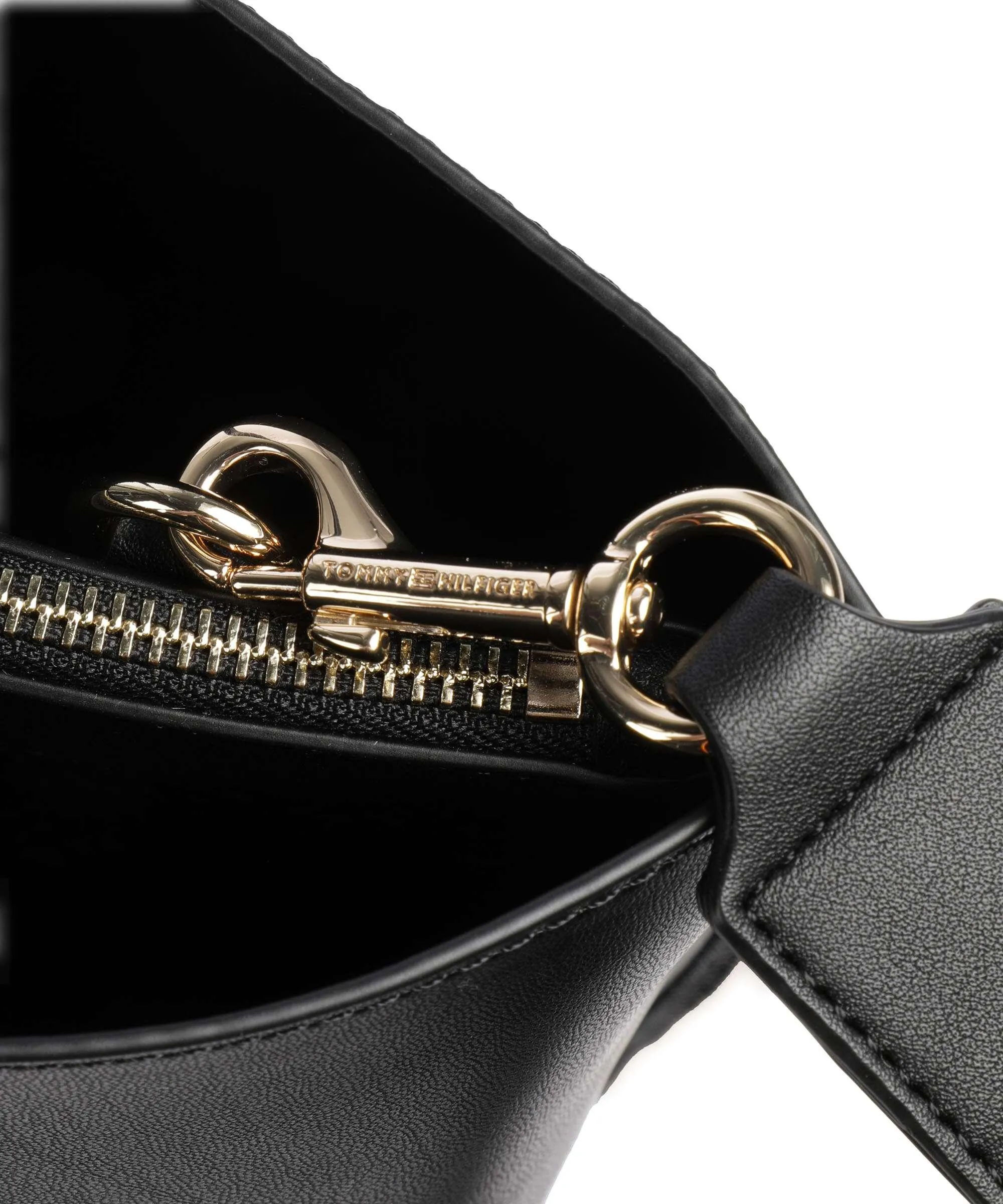  Tommy Hilfiger Iconic Borsa a mano pelle sintetica nero  