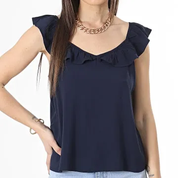 Top donna blu navy