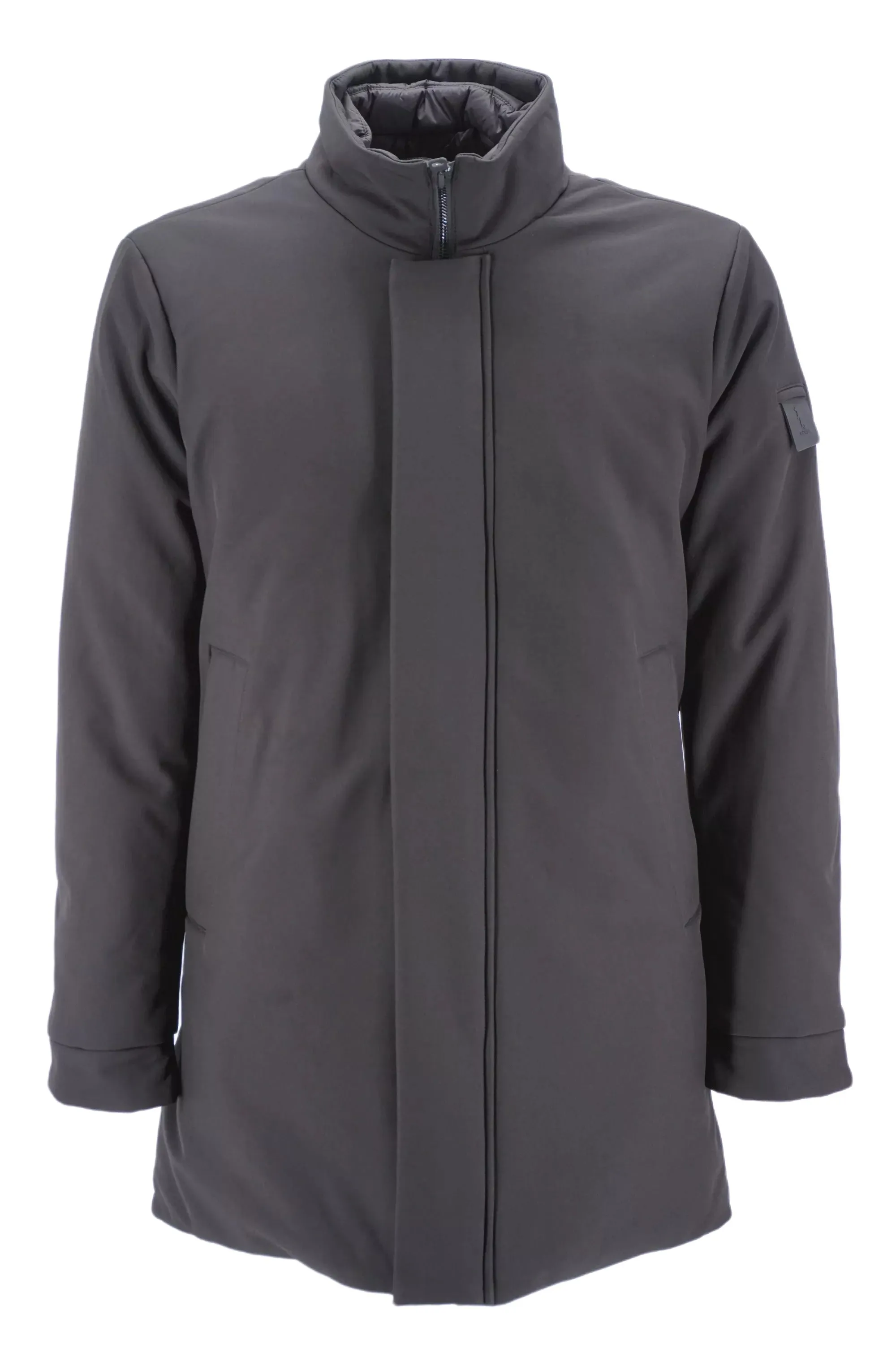 Trench Coat with Refrigue Nylon Insert / Black