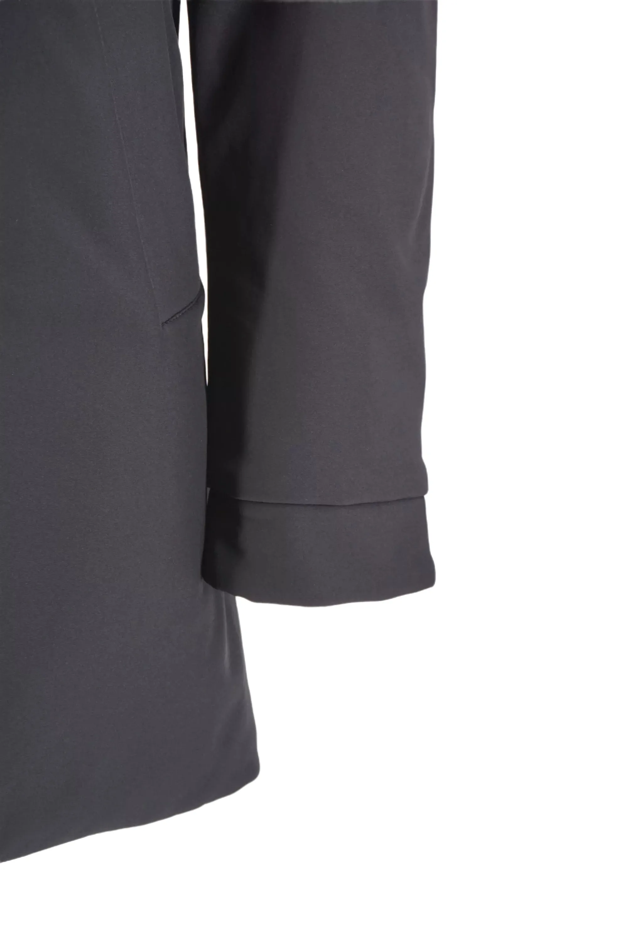 Trench Coat with Refrigue Nylon Insert / Black
