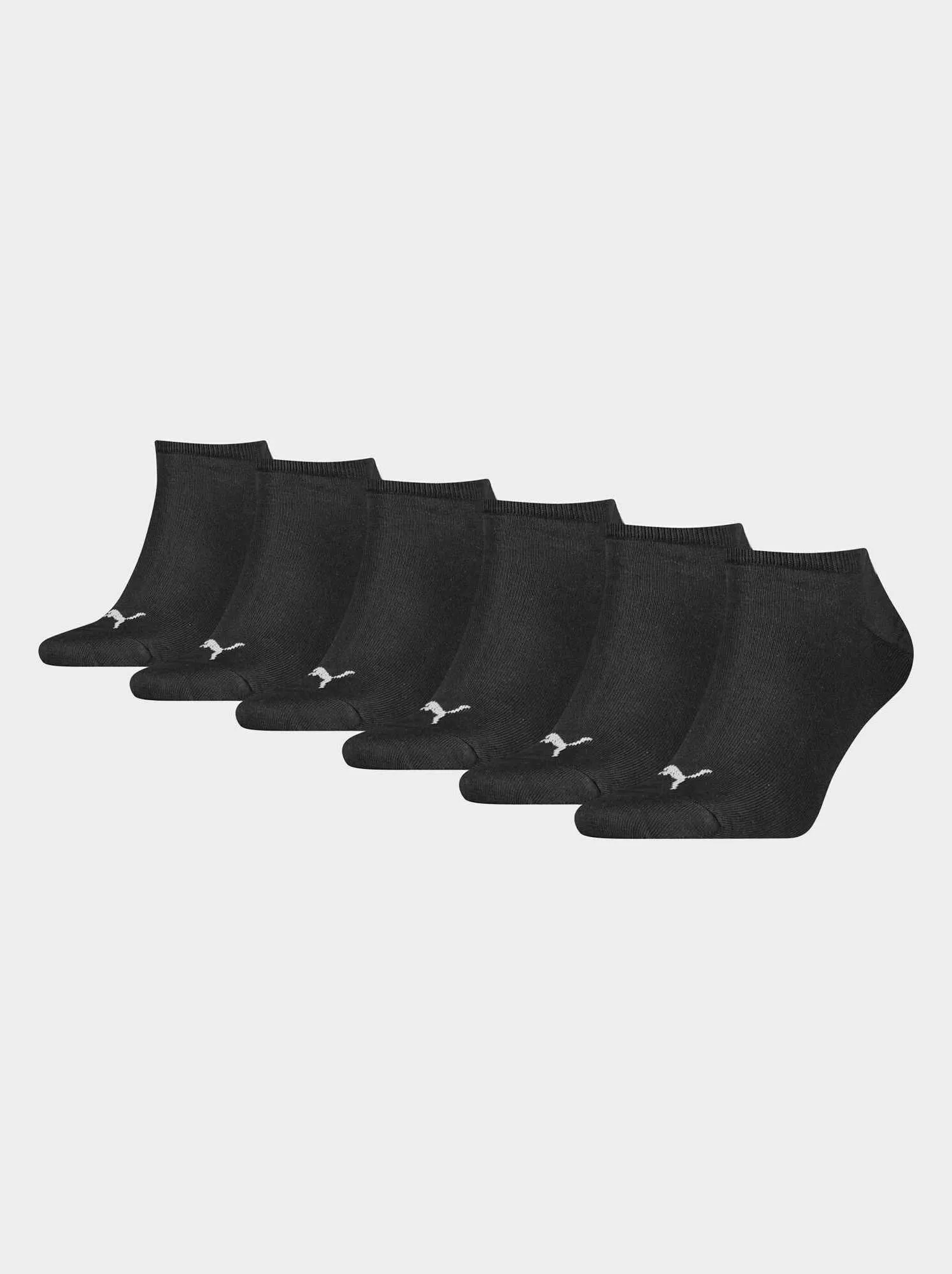 Un set di 6 paia di calzini unisex 'Puma' - NERO