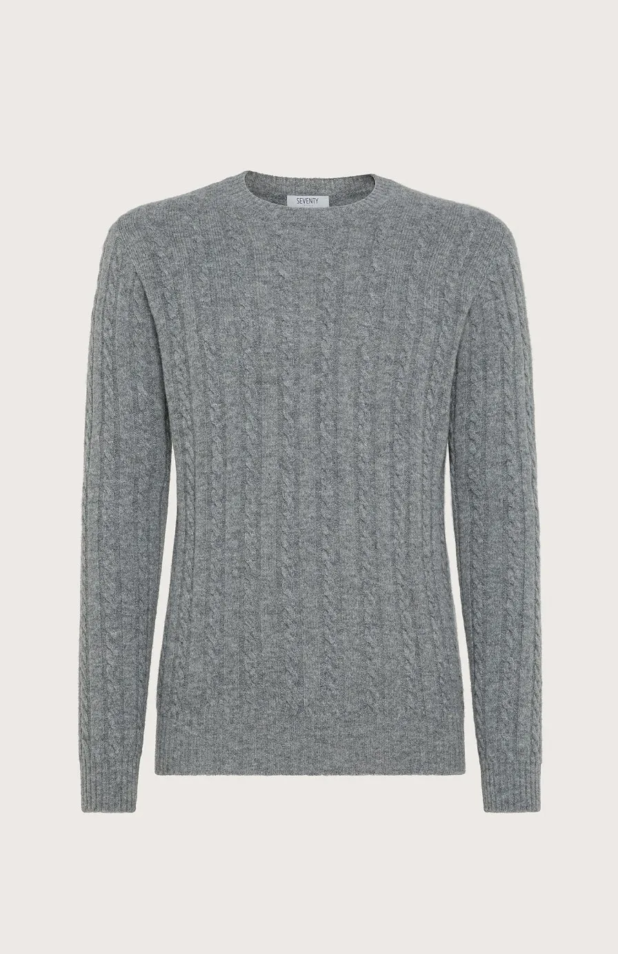 Uomo Seventy Venezia  | Maglione A Trecce E Coste