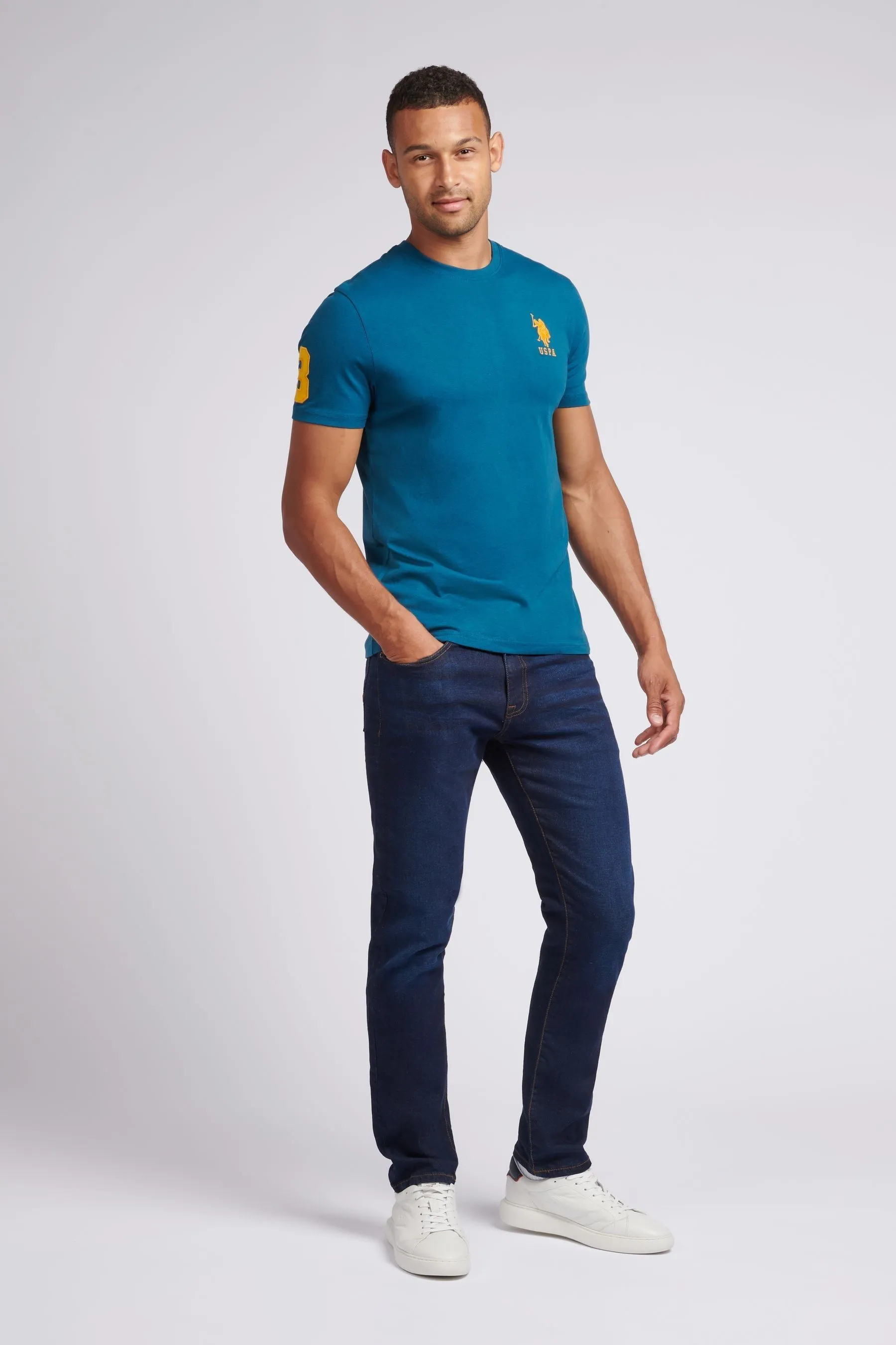U.S. Polo Assn. Regolare - Fit Maglietta da uomo Player 3    