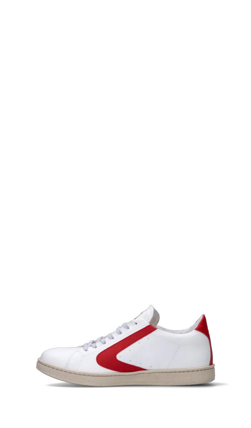 VALSPORT Sneaker uomo bianca/rossa in pelle