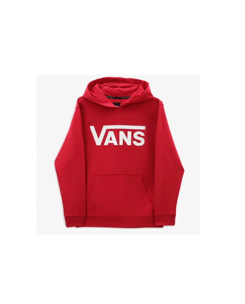 VANS CLASSIC felpa hoodie cappuccio pullover rosso junior