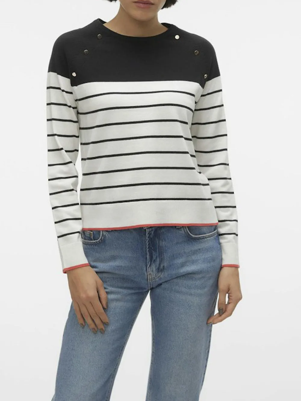 VERO MODA Maglione Donna - Bianco modello 10300043