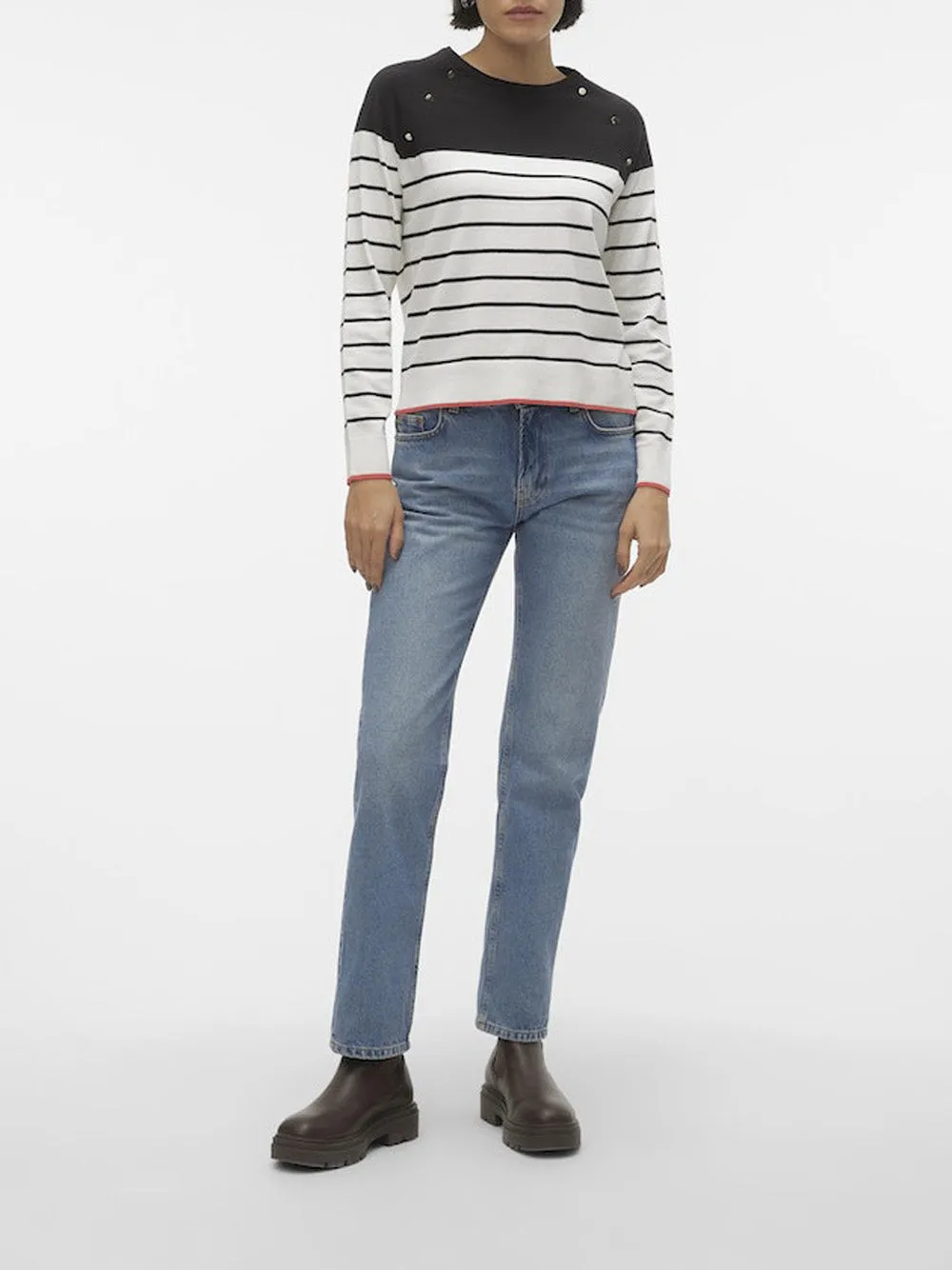 VERO MODA Maglione Donna - Bianco modello 10300043