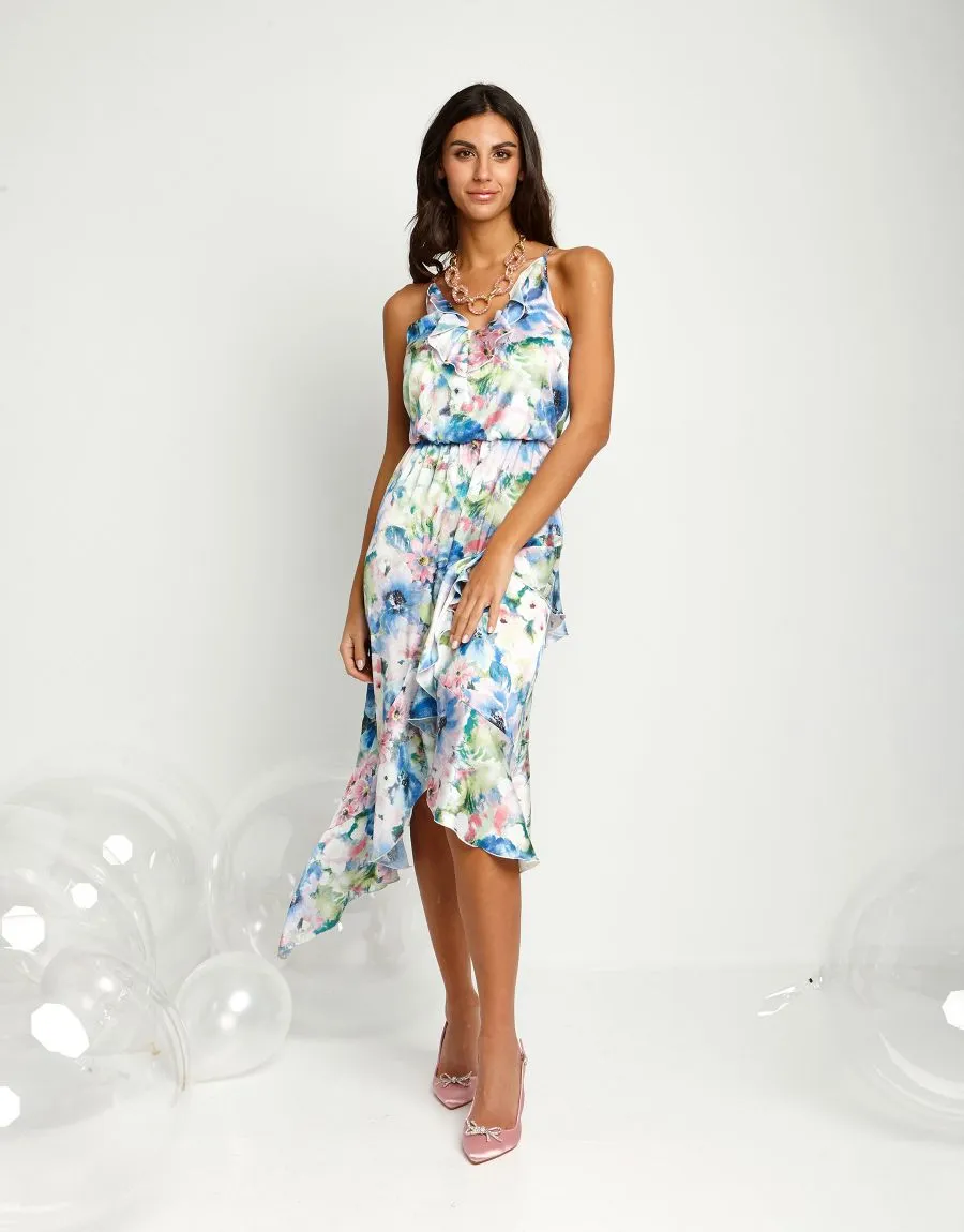 Vestito fantasia con code e volants